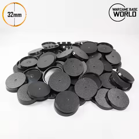 Plastic 32mm Round Bases For Warhammer Miniatures And Boardgame