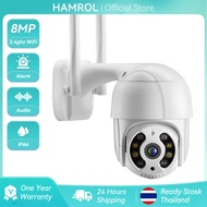 Hamrol 8MP 4K Outdoor Mini Wireless PTZ IP Camera Auto Tracking 5MP 2MP Color NIght Vision Audio 108