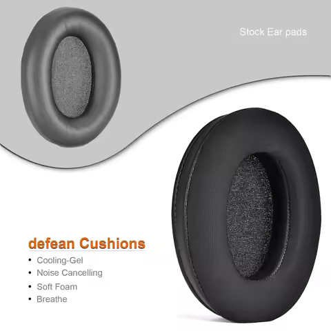Coolig Gel Ear pads Replacement for HyperX Cloud 1, 2, Core,Silver, Alpha, Alpha Pro, Alpha S, Gamin