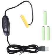 DOU USB 5V2A to 3V 4 5V 6V 3A Fake  Elimination Cable Power Adapter Cord Replace for 2-4pcs 1 5V 3A 