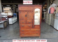 A67814 台灣檜木櫃 古董櫃 裝置藝術 收納置物櫃 ~ 中式老家具 老件復古櫃 早期家具 二手古董櫃 聯合二手倉庫