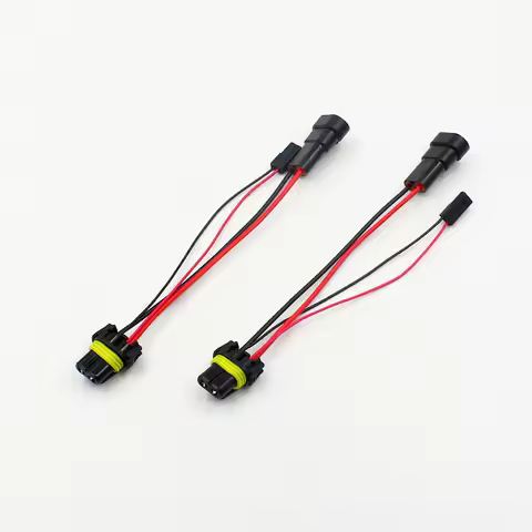 Rockeybright 2pcs 9005 hb3 9006 hb4 high beam HID Bi-xenon Adapters for the H1 or D2S HID Bi-xenon h