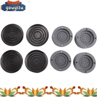 4 Pcs/Set Anti-Vibration Pads Rubber Noise Reduction Vibration Anti-Walk Foot Mount for Washer and Dryer Adjustable Height Washing Machine Mat (Gray) youyilu