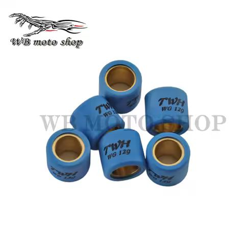 6PCS Variator Roller Weights 19x17mm 9g 10g 11g 12g For Piaggio 125 150 Fly Hexagon Gtx Liberty Mp3 