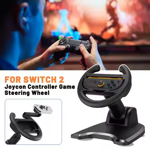 For Switch 2/ Ps 5 Elite Controllers 360° Rotating For Switch2 Controller Racing Steering Wheel Comp