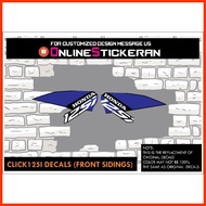 ⭐ ూ ↫ Honda Click 125i sidings Decals