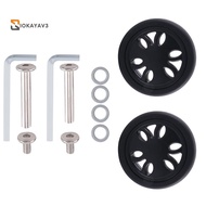 50Mm X15Mm Luggage Wheels Replacement Wear Resistant PU Caster Suitcase Replacement Wheels Luggage R