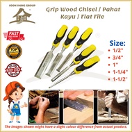SS Grip Wood Chisel / Pahat Kayu / Flat File Cr (1/2" ,3/4" ,1" ,1-1/4" ,1-1/2")