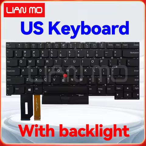 US Notebook Keyboard for Lenovo ThinkPad T14S Gen1/P1 Gen3/X1 Extreme 3rd Gen/X1 Extreme Gen3