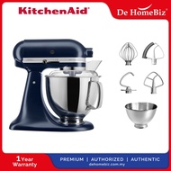 KitchenAid Stand Mixer 5KSM175PSBIB Artisan 4.8L Tilt-Head Twin Bowl Kitchen Machine (Ink Blue) 5KSM
