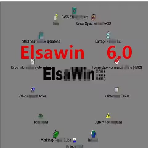 Etka 8.3 with ELSAWIN 6.0 the latest electronic parts catalogue for maintenance software group vehic