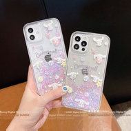 Big Ear Dog Glitter Phone Case Big Ear Dog Sequined Cinnamon Dog Shock-resistant Phone Case Suitable