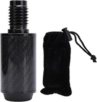 Generic Pool Cue Extension, 2in Carbon Fiber Pool Cue Extender with Rubber Bumper, Telescopic Billia