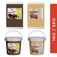 FIVE STAR/ BINTANG LIMA PEANUT SPREAD/ CHOCOLATE SPREAD 1KG/ 5KG