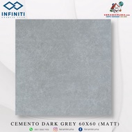 Granit Lantai Infiniti 60x60 Cemento Dark Grey Matt Rustic Kasar KW 3