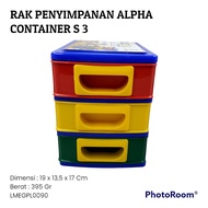 ALPHA CONTAINER STORAGE RACK S 3 GLOBAL EAGLE PLASTIC LMEGPL0090