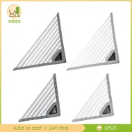 [Ihoce] Triangle Foldable Sink Dish Drainer Multifunctional Stainless Steel Silicone