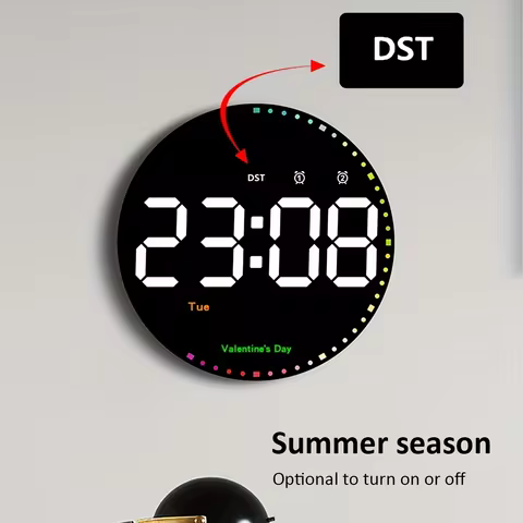 Multifunctional daylight-saving-time digital electronic clock