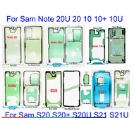 กาวกาวติดฝาหลังปิดโทรศัพท์ LCD หน้าทั้งชุดของแท้กันน้ำสำหรับ Samsung Galaxy S20บวก S20U S21U S21 FE S20เป็นพิเศษซัมซุงโน้ต10 Plus Lite Note 20 Ultra