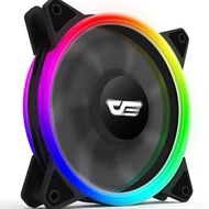 TechnoX- AIGO DR12 PRO 5-in-1 Double RGB FanRing - Five Pack Original
