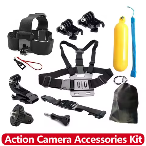 Accessories Kit Chest Head Helmet Strap Mount Adapter Floating Grip For GoPro Hero AKASO SJCAM Insta