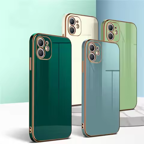 Luxury Gold Plated Electroplated For Huawei P30 Lite Case P50 P20 P40 Pro Nova 7 7i 8 9 SE Mate 20 3