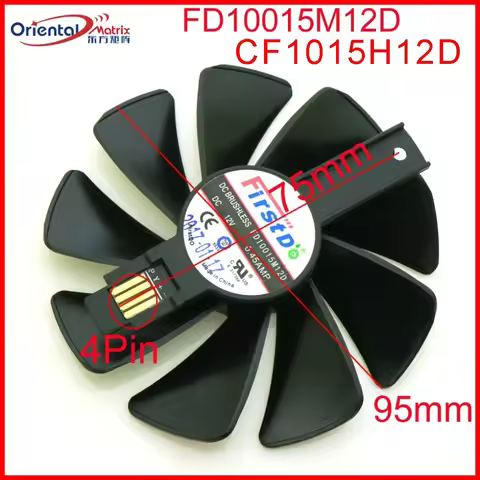 Free Shipping CF1015H12D FD10015M12D 12V 0.45A 95mm VGA Fan For SAPPHIRE RX590 RX580 RX570 RX480 RX4