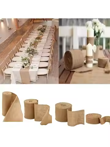Hessian Fabric Roll, Natural Hessian Table Runner, Hessian Jute Fabric, Jute Table Runner, Jute Runn