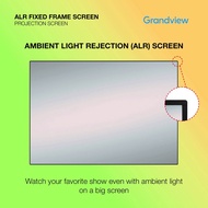 [SG SELLER] GRANDVIEW 100"/120" (16:9)Edge Series ALR Fixed Frame Screen[PE-L100W/120W] 投影幕 银幕, 电影银幕