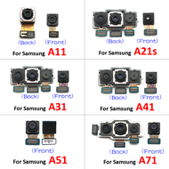 ใหม่กล้องด้านหน้าด้านหลังกล้องหลังหลักสายเคเบิ้ลยืดหยุ่นสำหรับ Samsung Galaxy A11 A21S A31 A41การเปลี่ยน A71