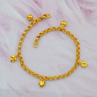 ORIGINAL ZHULIAN Rantai Kaki Budak saduran emas 999 atau 24k by Zhulian AL5008