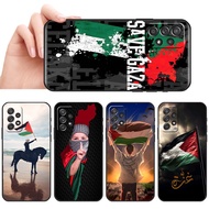 Soft black phone case for Samsung Galaxy A52 A52S A23 5G A13 4G A33 A53 A72 A73 A32 SX39 Palestine r