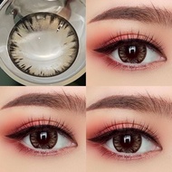คอนแทคเลนส์ บิ๊กอาย ลายเกล็ดน้ำแข็ง รุ่น Icy-x สีเทา/ตาล Gray/Brown