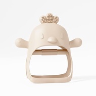 Beige Pacifier Teether Toy Never Drop Baby Teether Wrist Wearable Baby Teething Beige Baby Toys - Li