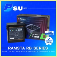 ✧ ◞ ⊙ RAMSTA RB-650 650W RB-750 750W RB-850 850W Full Modular 80 Plus Bronze ATX PSU