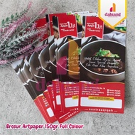 Print 150gsm Flyer Artpaper Brochures Custom Design A4 A5 A6