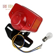 Motorcycle Brake Tail Light Tail Light Assembly with Bulb for  CT70 CT90 CT125 XL70 CL70 CL90 Jialin