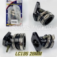 LC135 V1 V2 V3 V4 V5 V6 V7 28MM CARBURETOR JOINT HOLDER SUM INTAKE PIPE LC TENGKUK TRUMPET FUNNEL AI
