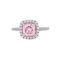 莫桑石 莫桑鑽 1-3克拉粉紅公主女鑽戒 台北門市 客製化訂製白金