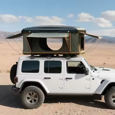 Roof Top Tent ABS Hard Shell Quick Setup Waterproof Straight Car Roof Tent for Jeep/4WD/SUV/MPV