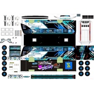 Murah Lembaran Papercraft Bus Qq Trans Winspector Skala 50