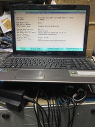 零件機ACER宏碁(NBF4龍)Aspire 5750G 15.6吋i5-2410M筆記型電腦(黑色)