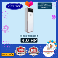 Carrier Slimpac Floor Mounted Inverter Air Conditioner Energy-Saving Self-Diagnostic Higher Airflow Aircon 6.0 HP (FP-53CFV055308-1)