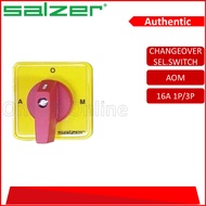 SALZER CHANGEOVER SELECTOR SWITCH,A-O-M 16A 1P/3P, (S1661153-A-B03/S1661151-A-B03)
