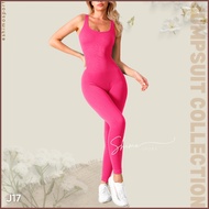 Jumpsuit yoga J17 dệt kim hàng Quảng Châu cao cấp bộ jump tập yoga gym vải co giãn 4 chiều thắm hút 