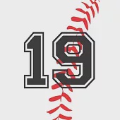 19 Journal: A Baseball Jersey Number #19 Nineteen Notebook For Writing And Notes: Great Personalized Gift For All Players, Coaches
