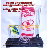 Undergravel Aquarium Package 30 40cm Small Aquarium Filter Ugf Aerator