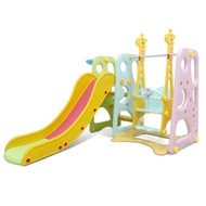 3 In 1 Kids Giraffe Slide Playground Set Indoor Baby Outdoor Mini Permainan Budak Gelongsor Buaian P