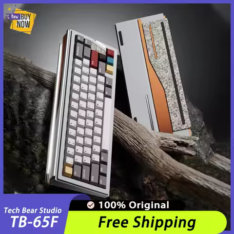 Tech Bear Studio TB-65F Mechanical Keyboard Kits Aluminum Wireless Bluetooth Keyboard Gasket Three M