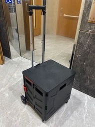 厚板結實四輪炫皓黑65L摺疊購物車 / 手拉車 foldable shopping trolley